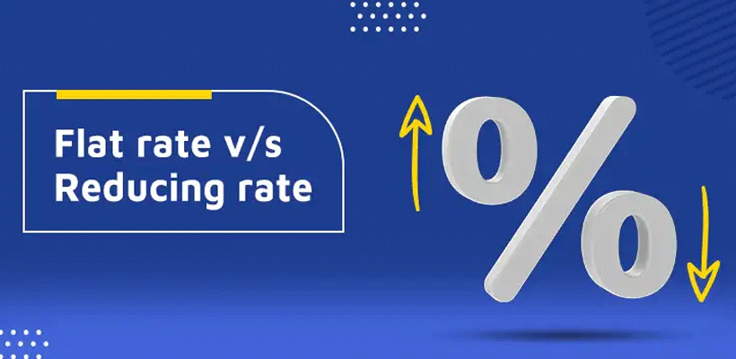 The difference between flat and reducing interest rates