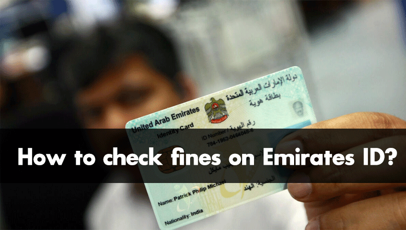 How to check fines on Emirates ID?